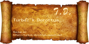 Turbók Dorottya névjegykártya
